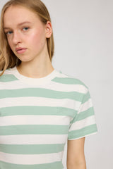 Julia ist 1,78 und trägt Größe S