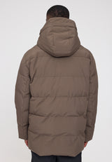 Utility Puffer Jacket olive brown