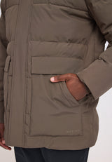 Utility Puffer Jacket olive brown
