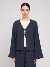 Emma ist 1,76 und trägt Größe S