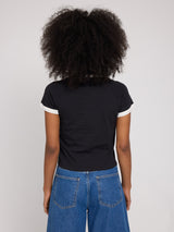 Jade ist 1,75 und trägt Größe S