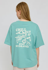 Julia ist 1,78 und trägt Größe S