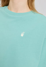 Julia ist 1,78 und trägt Größe S