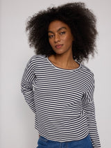 Jade ist 1,75 und trägt Größe S