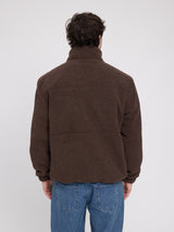 Padded Teddy-Fleece Jacket chocolate/warm mud