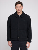 Bonded Teddy-Fleece Jacket black