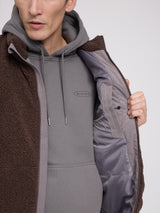 Padded Teddy-Fleece Vest chocolate/warm mud