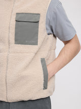 Padded Teddy-Fleece Vest natural/light bottle