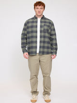 Checked Flannel Shirt mushroom/black mel.