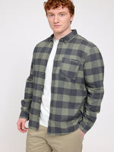 Checked Flannel Shirt mushroom/black mel.