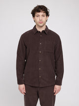 Pocket Corduroy Shirt black coffee