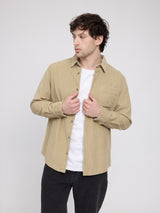 Pocket Corduroy Shirt light khaki