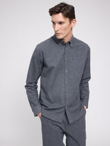 Flannel Shirt anthracite mel.