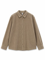 Wide Corduroy Shirt sandy olive