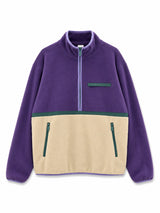 Color Block Fleece Half-Zip purple indigo/light taupe