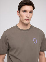 Chest Print T-Shirt crocodile