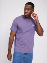 Chest Print T-Shirt light grape