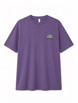 Chest Print T-Shirt light grape
