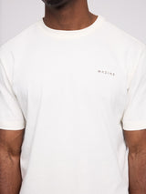 Back Print Theme T-Shirt offwhite/coffee