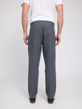 Tapered Flannel Pants anthracite mel.