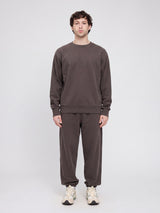 Genderless Natural Dye Sweat Pants natural dye black coffee