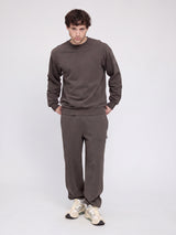 Genderless Natural Dye Sweat Pants natural dye black coffee