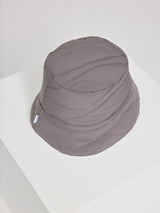 Waves Quilt Padded Bucket Hat warm mud
