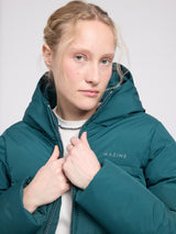 Basic Puffer Coat deep teal