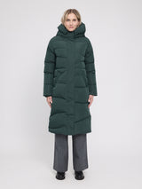 Waves Quilt Puffer Coat forest