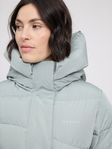 Waves Quilt Puffer Coat ice green