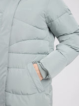 Waves Quilt Puffer Coat ice green
