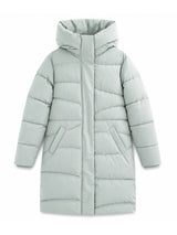 Waves Quilt Puffer Coat ice green