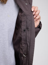 Waves Quilt Puffer Jacket eggplant
