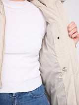 Basic Mid Length Puffer Jacket feather gray