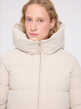 Basic Mid Length Puffer Jacket feather gray