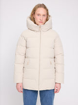 Basic Mid Length Puffer Jacket feather gray