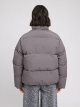 Loose Fit Puffer Jacket warm mud