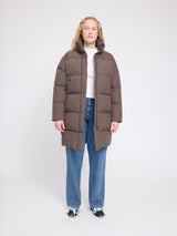 Over-Sized Raglan Puffer Coat mokka