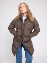 Over-Sized Raglan Puffer Coat mokka