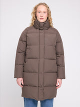 Over-Sized Raglan Puffer Coat mokka