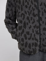 Printed Teddy-Fleece Jacket grey/printed
