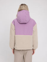 Fabric Blocking Jacket grape pink/natural