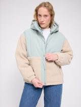 Fabric Blocking Jacket ice green/natural