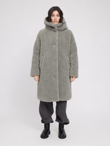 Faux-Fur Coat eucalyptus