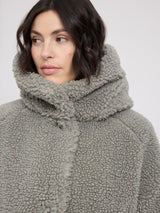 Faux-Fur Coat eucalyptus