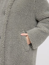 Faux-Fur Coat eucalyptus