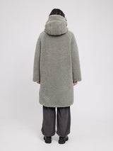 Faux-Fur Coat eucalyptus
