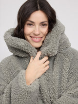 Faux-Fur Coat eucalyptus