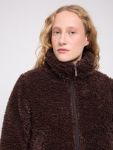 Faux-Fur Blouson black coffee