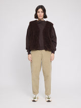 Faux-Fur Vest black coffee